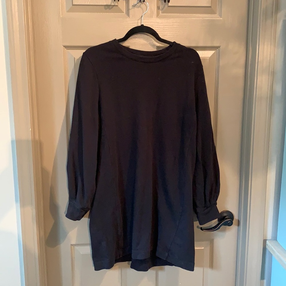 Black Sweatshirt Dress